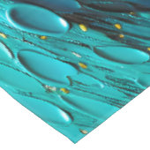 Turquoise Oceaanwerveling Abstract Tafelkleed (Gekanteld)
