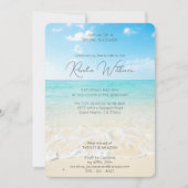 turquoise Ocean A Beach Paradise vrijgezellenfeest Kaart (Voorkant)