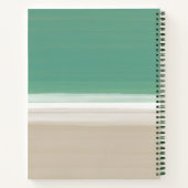 Turquoise Ocean Beach Naam Modern Recept Notitieboek (Achterkant)