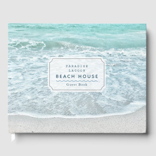 Turquoise Ocean Photo Beach House Vakantiehuis Gastenboek (Voorkant)