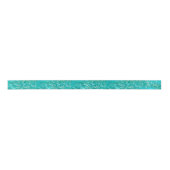 Turquoise Ocean Satin Ribbon Satijnen Lint (Voorkant)