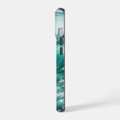 Turquoise Ocean Wave iPhone 15 Case (Linkerkant)