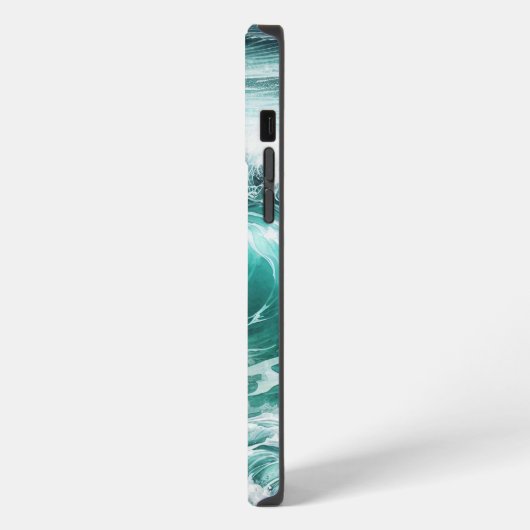 Turquoise Ocean Wave iPhone Hoesje (Linkerkant)