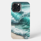 Turquoise Ocean Wave iPhone Hoesje (Achterkant)
