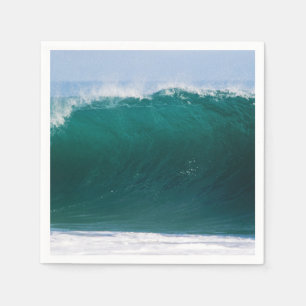 Turquoise Ocean Wave Paper Napkin Servet