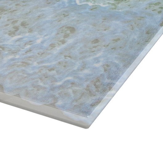 Turquoise Ocean Wave, Personalize Name of Monogram Snijplank (Hoek)