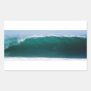 Turquoise Ocean Wave Rechthoekige Sticker
