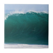 Turquoise Ocean Wave Tegeltje (Voorkant)