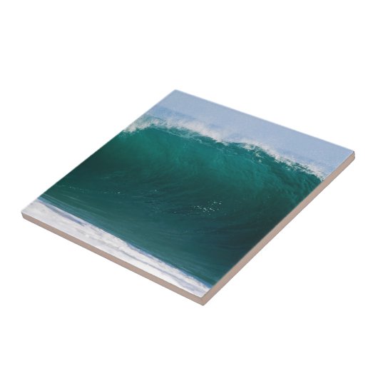 Turquoise Ocean Wave Tegeltje (Zijkant)