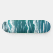 Turquoise Ocean Waves Choppy Surf Persoonlijk Skateboard (Horizontaal)