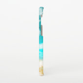 Turquoise Ocean Waves die de zand iPhone Cas raken Samsung Galaxy Hoesje (Linkerkant)