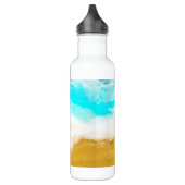 Turquoise Ocean Waves Hitting the Sand Waterfles (Links)