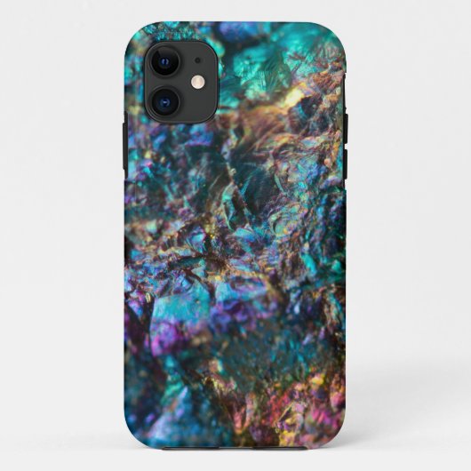 Turquoise Oil Slick Quartz Case-Mate iPhone Case (Achterkant)