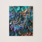 Turquoise Oil Slick Quartz Legpuzzel (Verticaal)