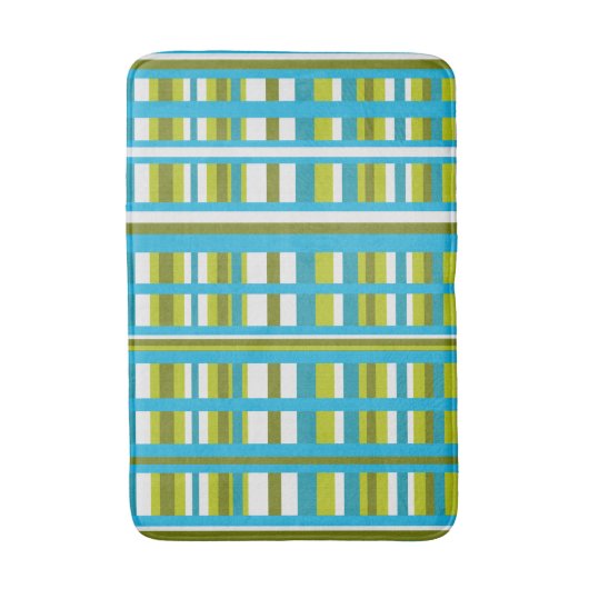 Turquoise, Olive & Lime Green Play Badmat (Voorkant Verticaal)