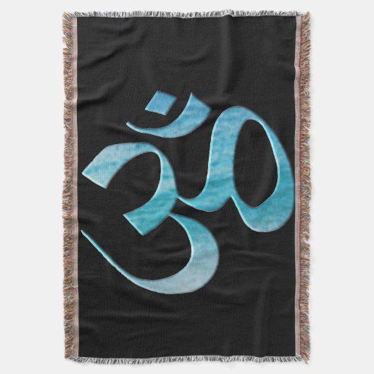 Turquoise Om Deken (Voorkant Verticaal)
