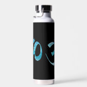 Turquoise Om Waterfles (Rechts)