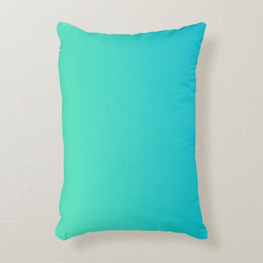 "Turquoise Ombre" Decoratief Kussen (Voorkant(Verticaal))