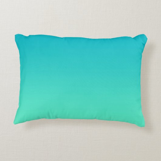 "Turquoise Ombre" Decoratief Kussen (Achterkant)
