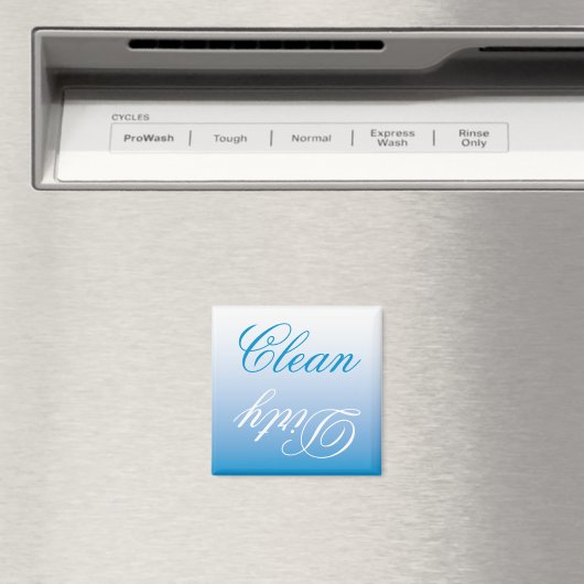 Turquoise Ombre Dishwasher Clean/Dirty Magnet (Insitu (Vaatwasser))