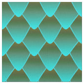 Turquoise Ombre Dragon Scales Stof (Close Up)