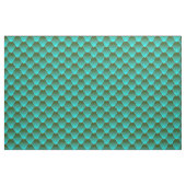 Turquoise Ombre Dragon Scales Stof (Fat Quarter)