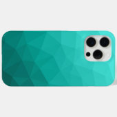 Turquoise ombre gradiënt geometrisch mesh patroon Case-Mate iPhone case (Achterkant (horizontaal))