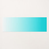 Turquoise ombre gradiënt yoga mat (Achterkant (horizontaal))