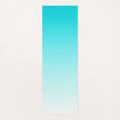 Turquoise ombre gradiënt yoga mat (Voorkant)