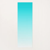 Turquoise ombre gradiënt yoga mat (Achterkant)