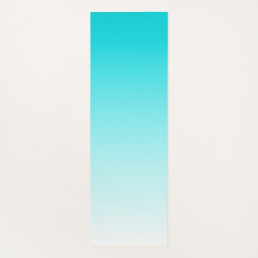 Turquoise ombre gradiënt yoga mat (Achterkant)