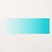Turquoise ombre gradiënt yoga mat (Voorkant (horizontaal))