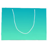 Turquoise Ombre Large Cadeautasje (Achterkant)