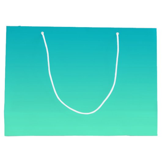 Turquoise Ombre Large Cadeautasje (Achterkant)