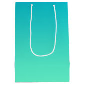 Turquoise Ombre Medium Cadeauzakje (Achterkant)