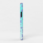 Turquoise Ombre met Star-ontwerp en persoonlijke Case-Mate iPhone Case (Achterkant/rechts)