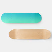 Turquoise Ombre Persoonlijk Skateboard (Horizontaal)