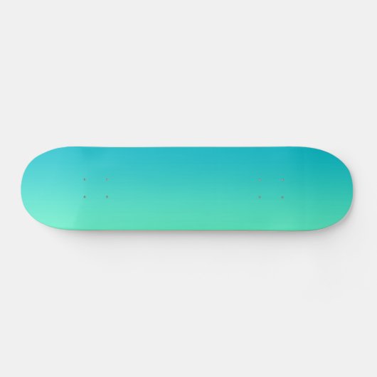Turquoise Ombre Persoonlijk Skateboard (Horizontaal)