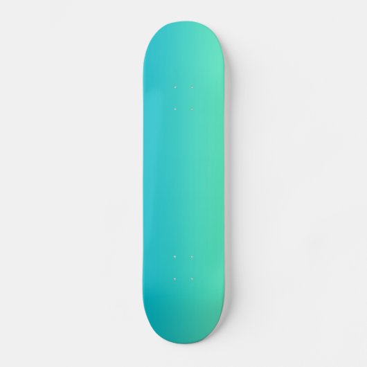 Turquoise Ombre Persoonlijk Skateboard (Voorkant)