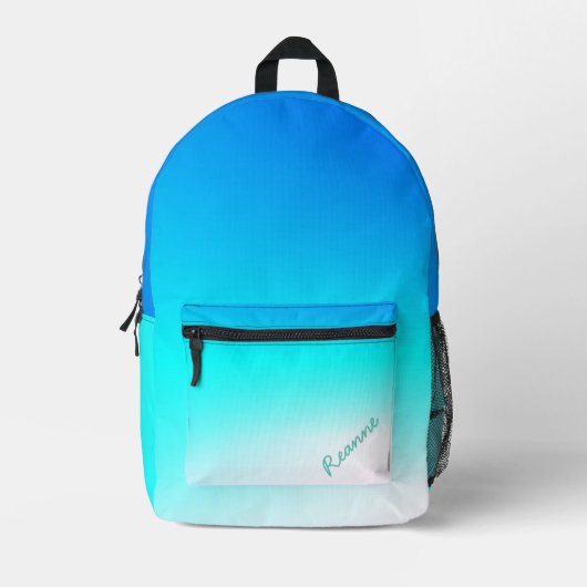 Turquoise Ombre Rugzak (Voorkant)