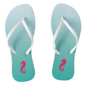  Turquoise Ombre Seahorse Teenslippers (Voetbed)