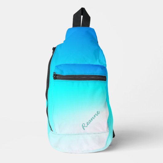 Turquoise Ombre Sling Bag (Voorkant)