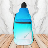 Turquoise Ombre Sling Bag