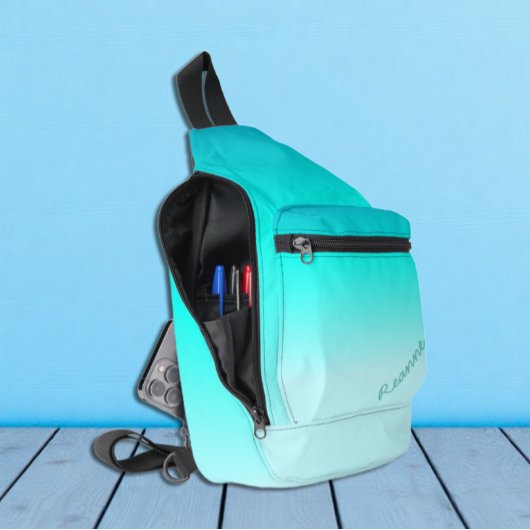 Turquoise Ombre Sling Bag