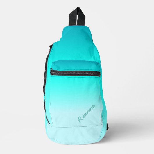 Turquoise Ombre Sling Bag (Voorkant)