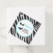 Turquoise Ondergoed Feest Bedankt Bedankjes Labels (In situ)