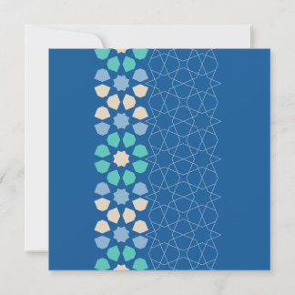 Turquoise Onrust Ritme (aanpasbaar) Notitiekaartje