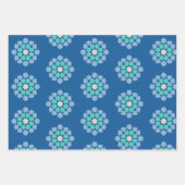 Turquoise Onrustloosheid Inpakpapier Vel (Voorkant 3)