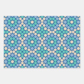 Turquoise Onrustloosheid Inpakpapier Vel (Voorkant)