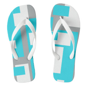 Turquoise Ontspannen Funky Slippers Teenslippers